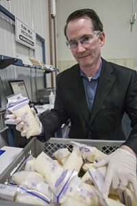 Scott A. Elster, the company’s chief executive, presents human donor milk