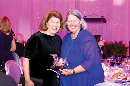 University of San Diego President Mary Lyons, left, and Darlene Shiley took part in the Founders Gala held on the campus. Shiley was the honorary chair.