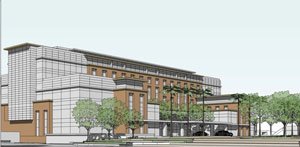 UCLA’s proposed hotel and conference center.