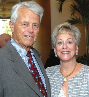 Roberta and Malin Burnham were honored for their support of The Preuss School and other causes.