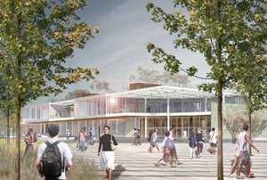 The San Diego Community College District approved the design submitted by The Legacy Collaborative for the new cafeteria/bookstore at Mesa College. 