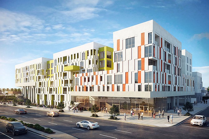 The BLVD is a 165-apartment project under construction in North Park by H.G. Fenton. Rendering courtesy of H.G. Fenton.