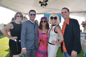 Susan and Paul Hering, from left, Evelyn Olson Lamden, Catherine and Andrew Clark were dressed for a successful event at the San Diego Symphony’s Tux ’N Tennies.
