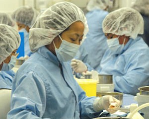 Heart-valve production: at local Medtronic facility
