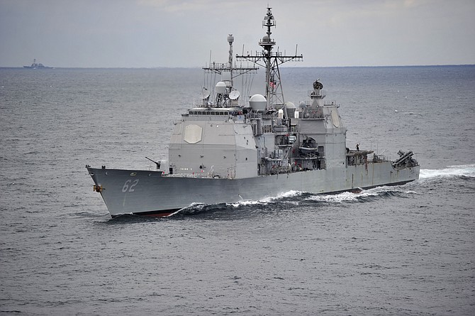 The USS Chancellorsville is an example of a U.S. Navy Ticonderoga-class cruiser. Maintenance work on certain cruisers and destroyers will be split among three San Diego shipyards under contract modifications issued by the Navy. Photo by Mass Communication Specialist 2nd Class Brandon Martin courtesy of U.S. Navy