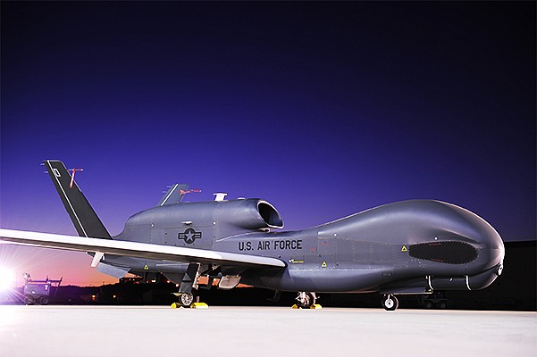 A Global Hawk aircraft similar to the one that made an entrance to the Australian air show. Photo courtesy of Northrop Grumman Corp.