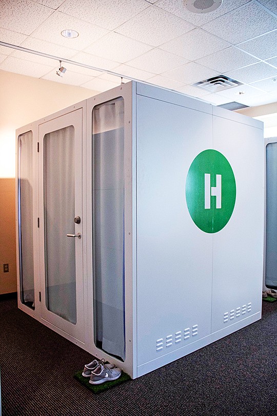 Hohm installed its first sleeping pods at the University of Arizona. The company was recently accepted into the Airport Innovation Lab, where it hopes to bring its sleeping pods into the San Diego International Airport. Photo courtesy of Hohm