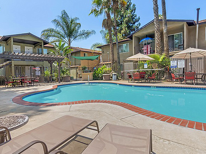 This El Cajon Apartment complex recently sold for nearly $13 million. Photo courtesy of ACI Apartments.