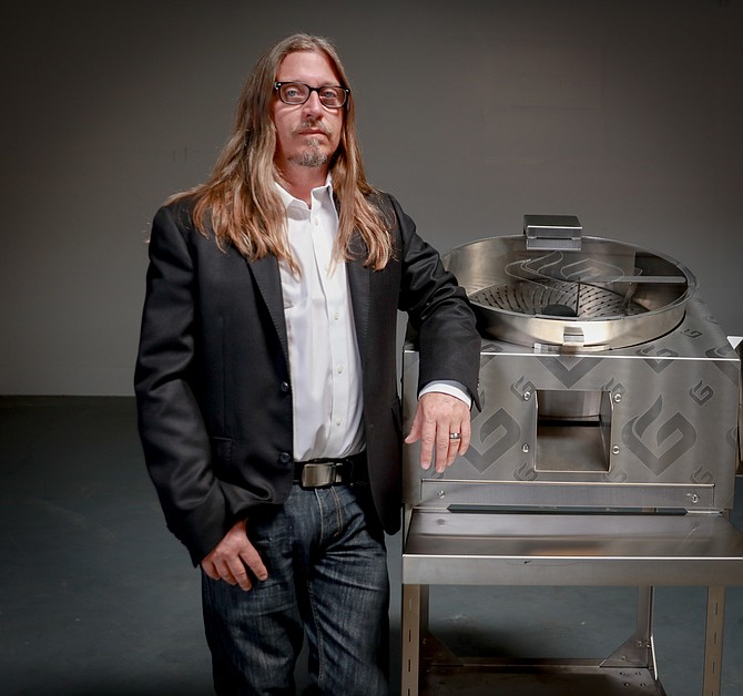 Cullen Raichart launched GreenBroz Inc. in 2012, a company that manufactures harvesting equipment for the legal cannabis industry. Photo courtesy of GreenBroz Inc.