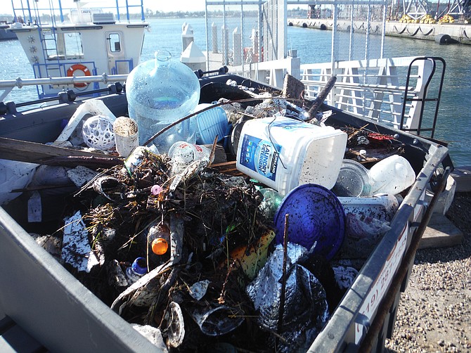 Zephyr has collected 33,000 pounds of debris from San Diego Bay since it joined the Blue Economy Incubator. Photo courtesy of the Port of San Diego.