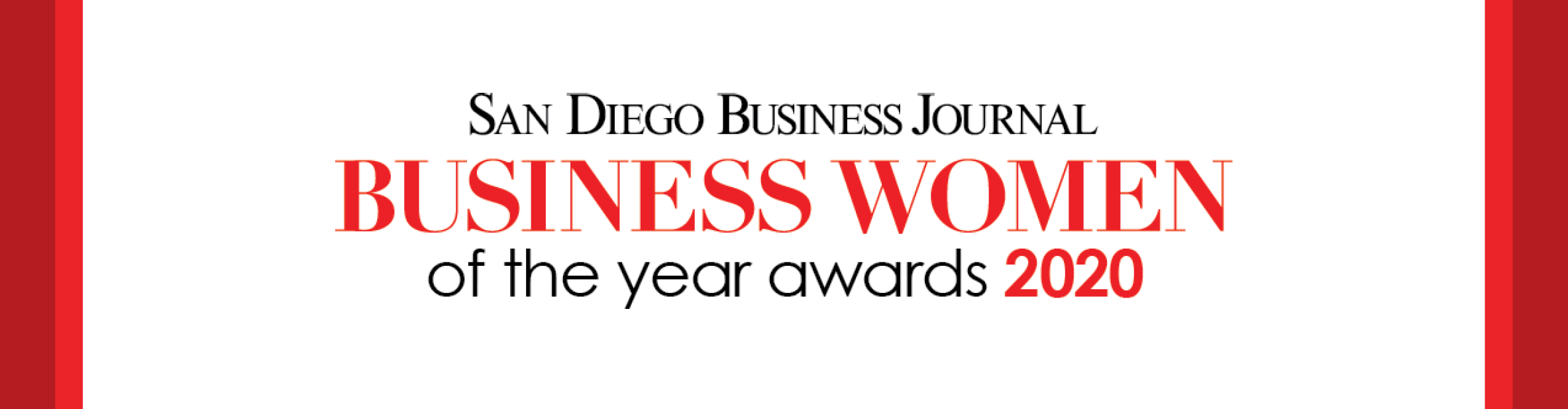 San Diego Business Journal Business Women of the Year