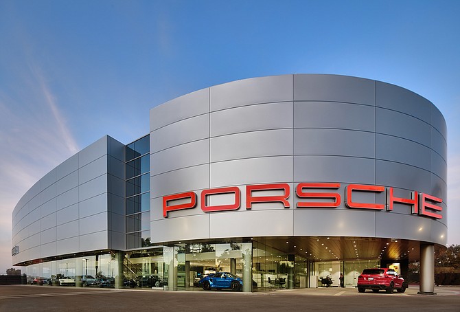A new Porsche dealership in Carlsbad was one of the challenging projects done by Dempsey Construction Co. Photo courtesy of Dempsey Construction Co.