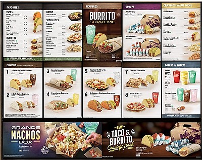 A look at a future Taco Bell menu