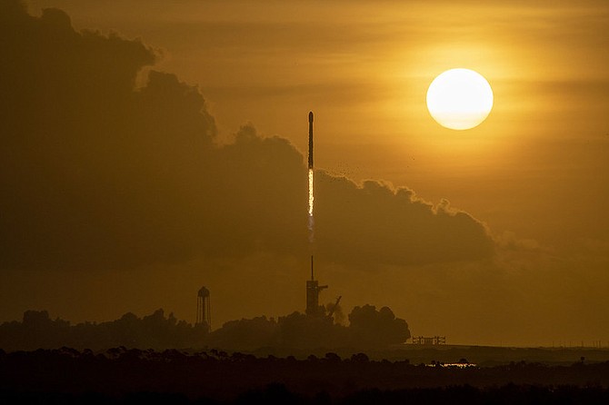 A Falcon 9 rocket carrying 60 Starlink satellites lifted off at 7:29 am ET from Launch Complex 39A at Kennedy Space Center in Florida on October 6.