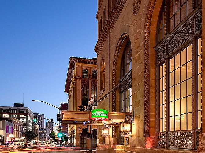 Photo courtesy of JLL.The Courtyard San Diego Downtown hotel recently sold for $67 million.