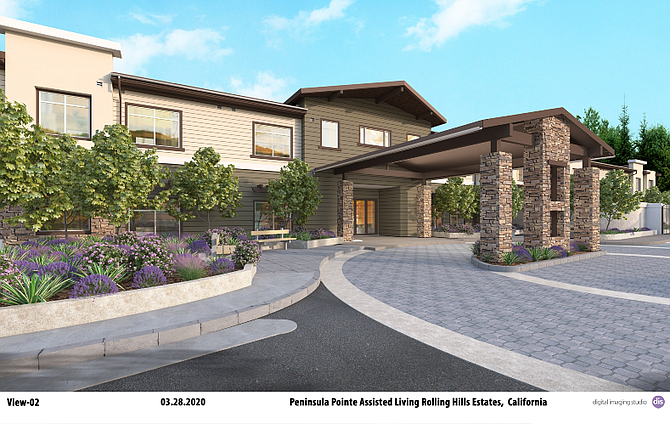 A residential complex for the elderly, designed in Rolling Hills Estates.