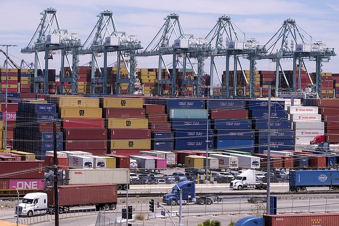 Supply chain issues outside the ports continue to contribute to the backlog.
