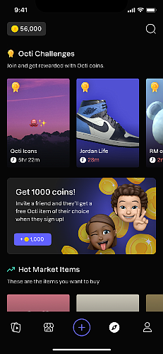 A screenshot of the Octi app platform.