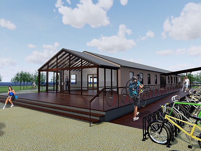 Rendering courtesy of San Diego County Bicycle Coaltion
Liberty Station could become the home to a public bicycling center