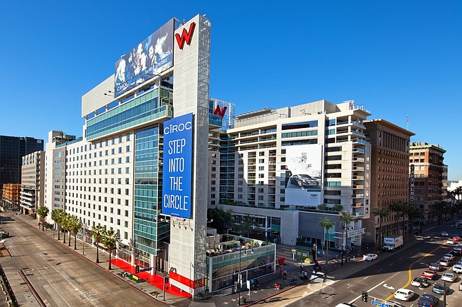 The W Hollywood hotel.