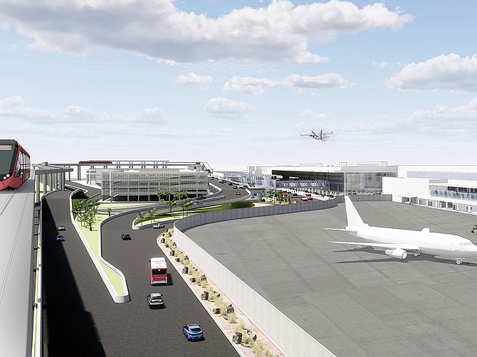 Rendering courtesy of San Diego County Regional Airport Authority
Construction on the New T1 project started November 2021 and is anticipated to be completed by late 2027 to mid-2028, according to the San Diego County Regional Airport Authority.
