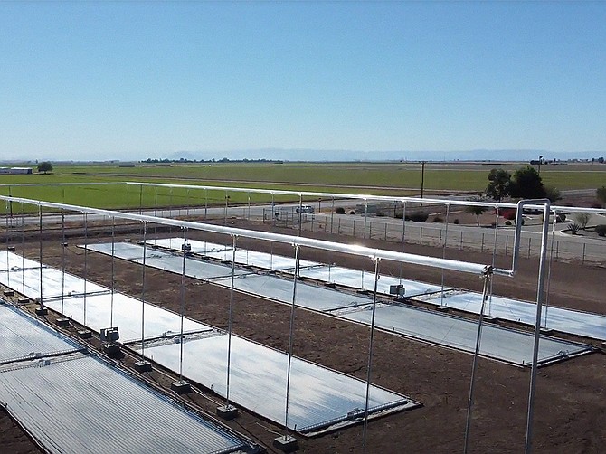 Photo courtesy of Hyperlight Energy
Hyperlight Energy based in Lakeside is installing a prototype solar thermal system in Tulare.