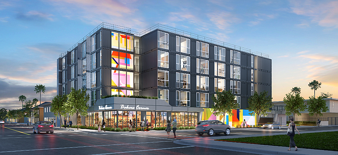 Hope on Hyde Park, a five-story community being built using modular construction, will be completed this summer.