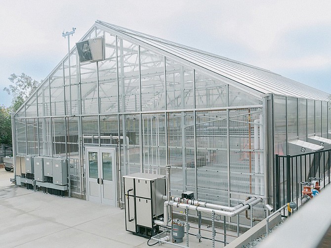 A $19.4 million renovation and expansion of the Cuyamaca College Horticulture Center included a new greenhouse. Photo courtesy of Grossmont-Cuyamaca Community College District.