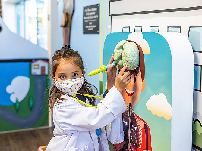 Photo courtesy of San Diego Children’s Discovery Museum
The new exhibit is designed to demystify healthcare visits and celebrate healthcare workers.