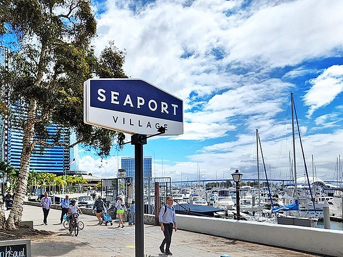 Operating hours have returned to normal and business has picked up considerably since early March at San Diego’s Seaport Village. (Photo by Karen Pearlman)