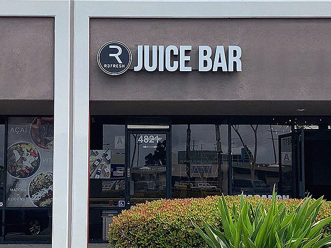 R3FRESH Juice Bar specializes in cold-pressed juices but also serves acai bowls, coffee drinks and more. Photo courtesy R3FRESH Juice Bar
