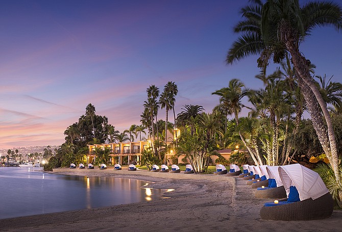 A tranquil scene on Mission Bay at the Bahia Resort Hotel. Photo courtesy of Bahia Resort Hotel.