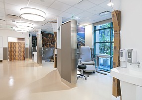 An example of the specialized facilities in the senior emergency care unit at UC San Diego Health. Photo courtesy of UC San Diego.